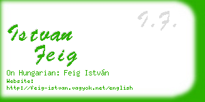 istvan feig business card