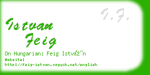 istvan feig business card